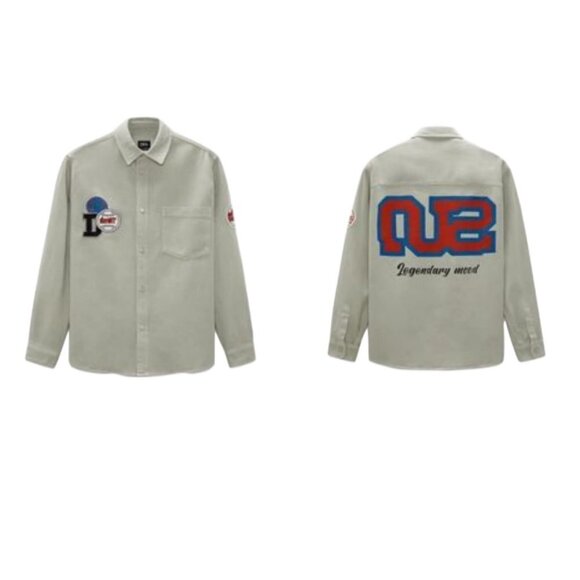 - ZARA PRINTED OVERSHIRT WITH PATCHES 6917/433 - Picture 1 of 11